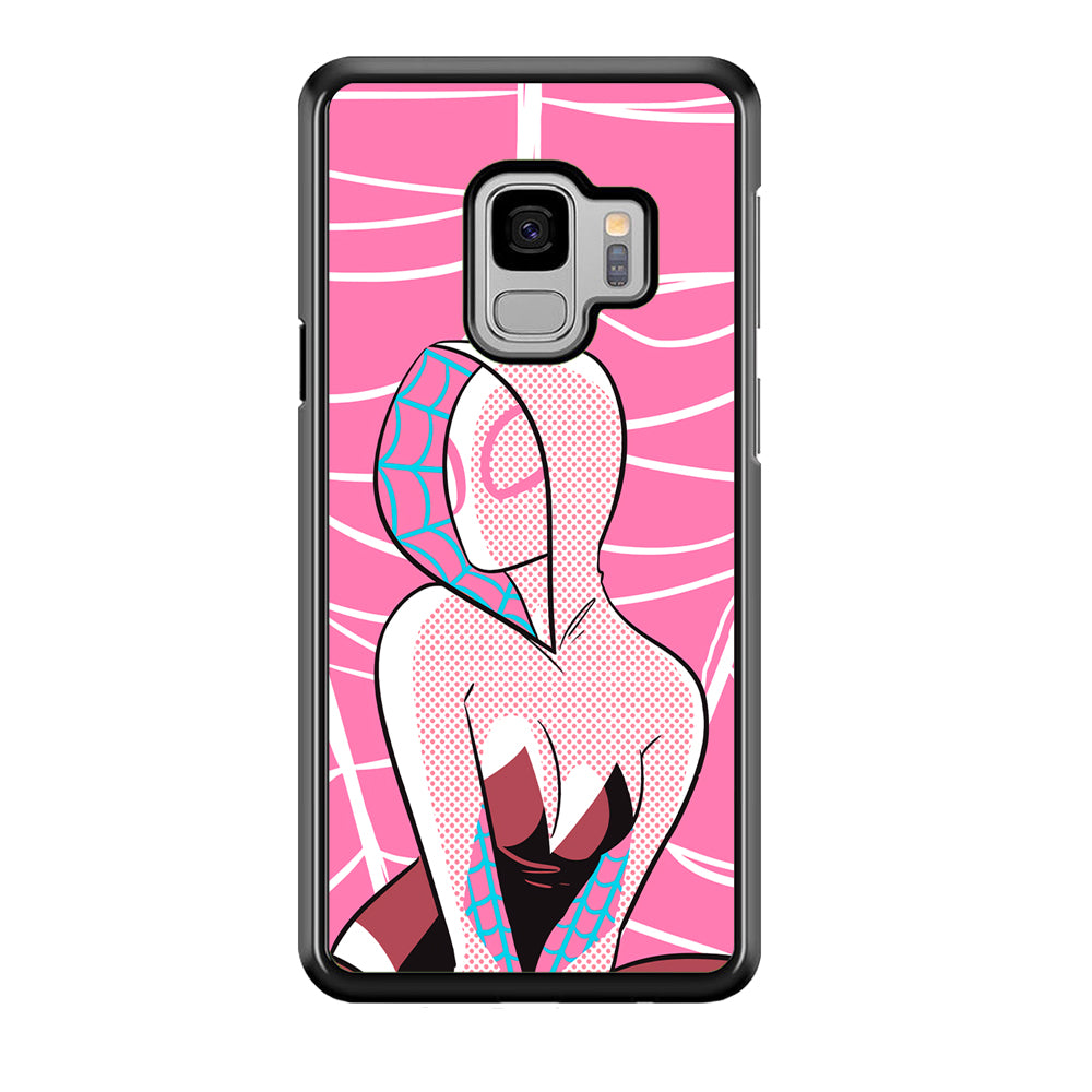 Spider Gwen Pink Theme Samsung Galaxy S9 Case Default Title