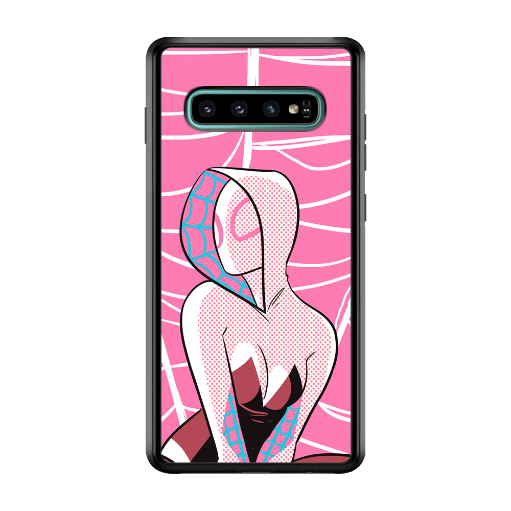 Spider Gwen Pink Theme Samsung Galaxy S10 Plus Case