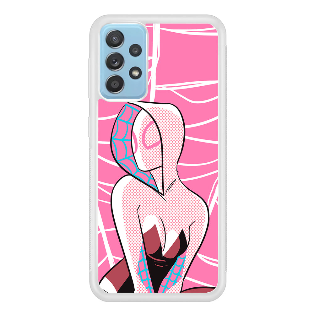 Spider Gwen Pink Theme Samsung Galaxy A52 Case