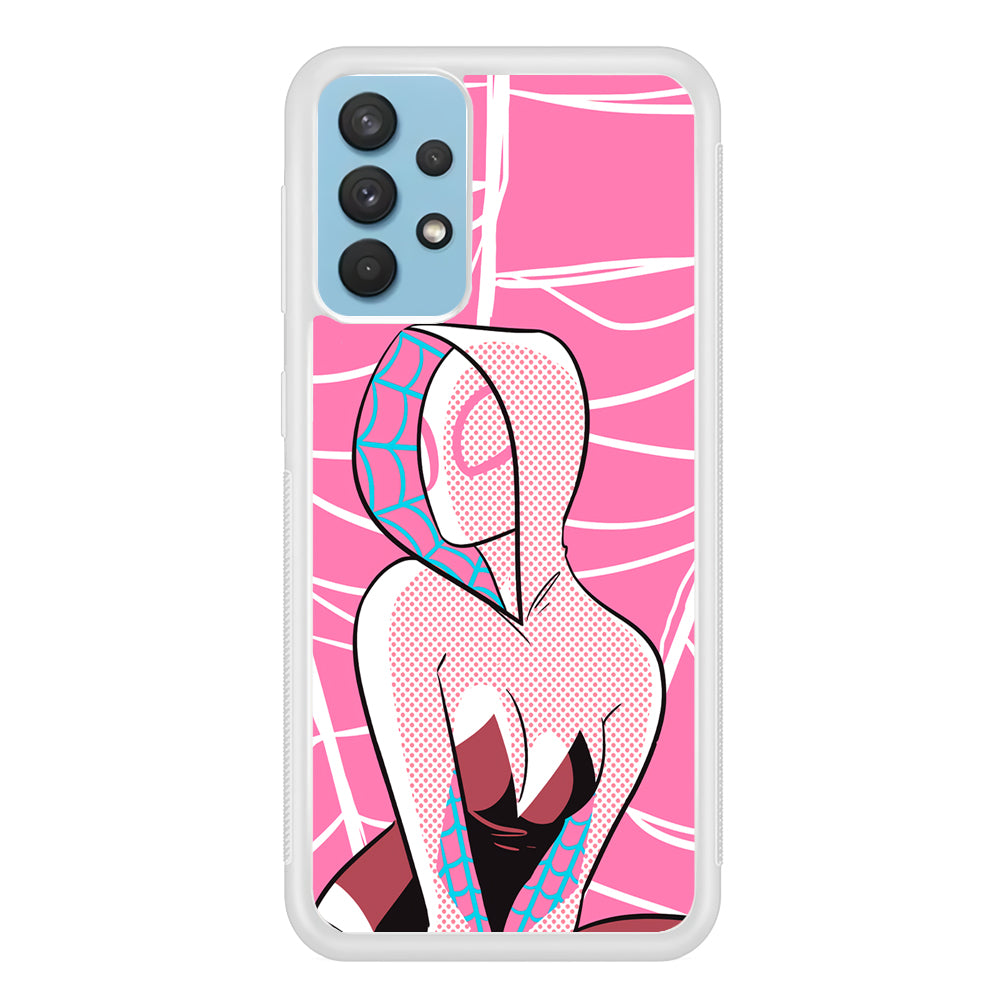 Spider Gwen Pink Theme Samsung Galaxy A32 Case
