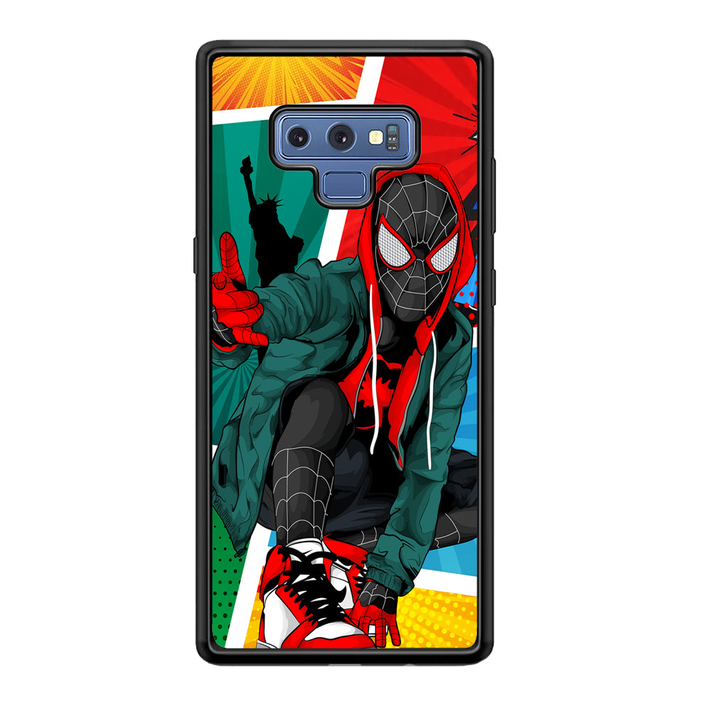Spiderman Comic Art Work Samsung Galaxy Note 9 Case