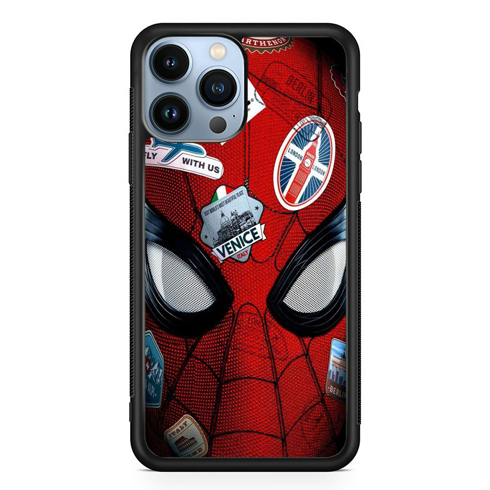 Spiderman Head Full Stickers iPhone 13 Pro Max Case