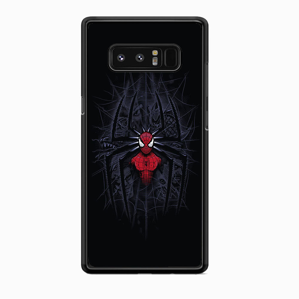 Spiderman Black Logo On The Net Samsung Galaxy Note 8 Case