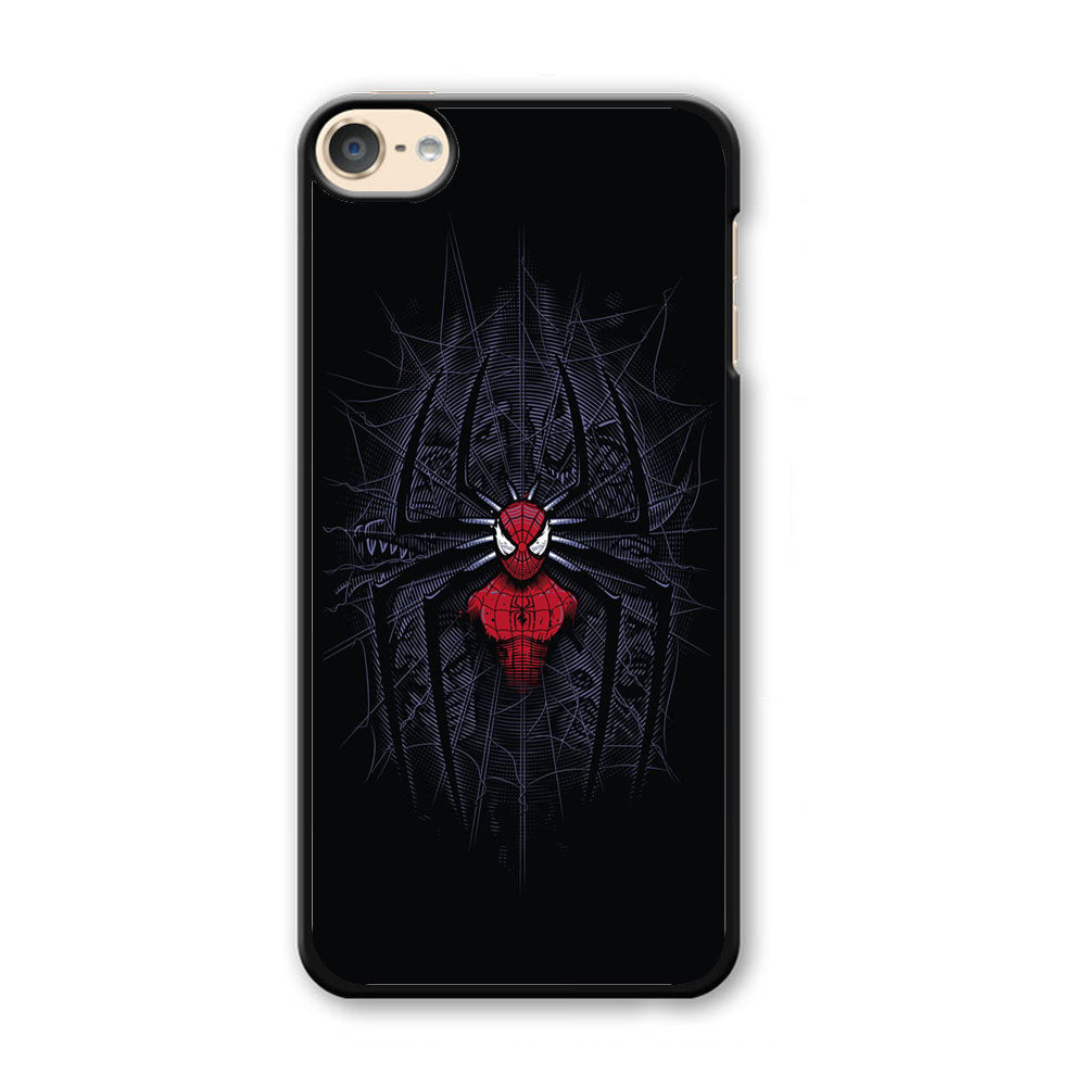 Spiderman Black Logo On The Net iPod Touch 6 Case - Carneyforia