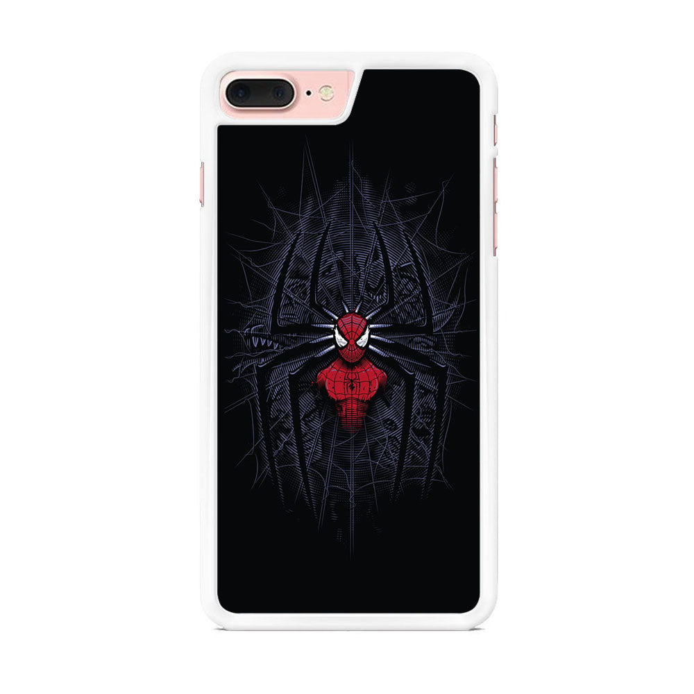 Spiderman Black Logo On The Net iPhone 8 Plus Case