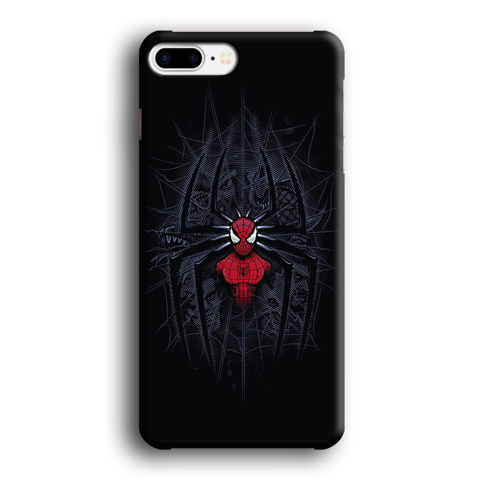 Spiderman Black Logo On The Net iPhone 8 Plus Case