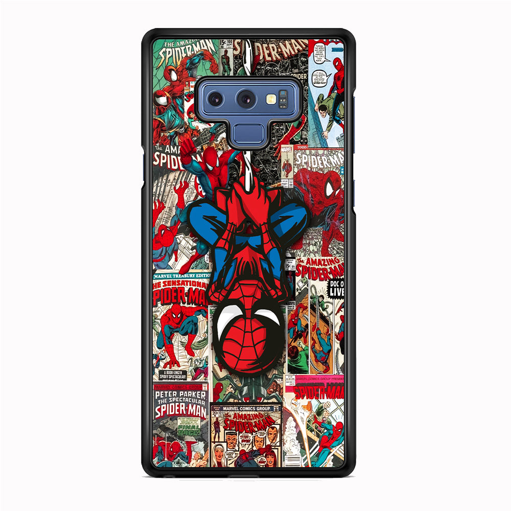 Spiderman Hanging Mode Samsung Galaxy Note 9 Case
