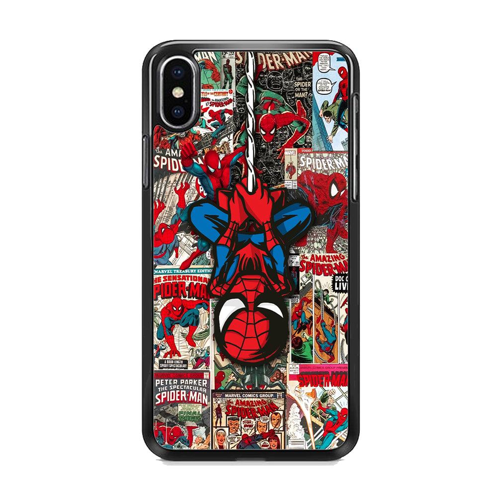 Spiderman Hanging Mode iPhone XS MAX Case