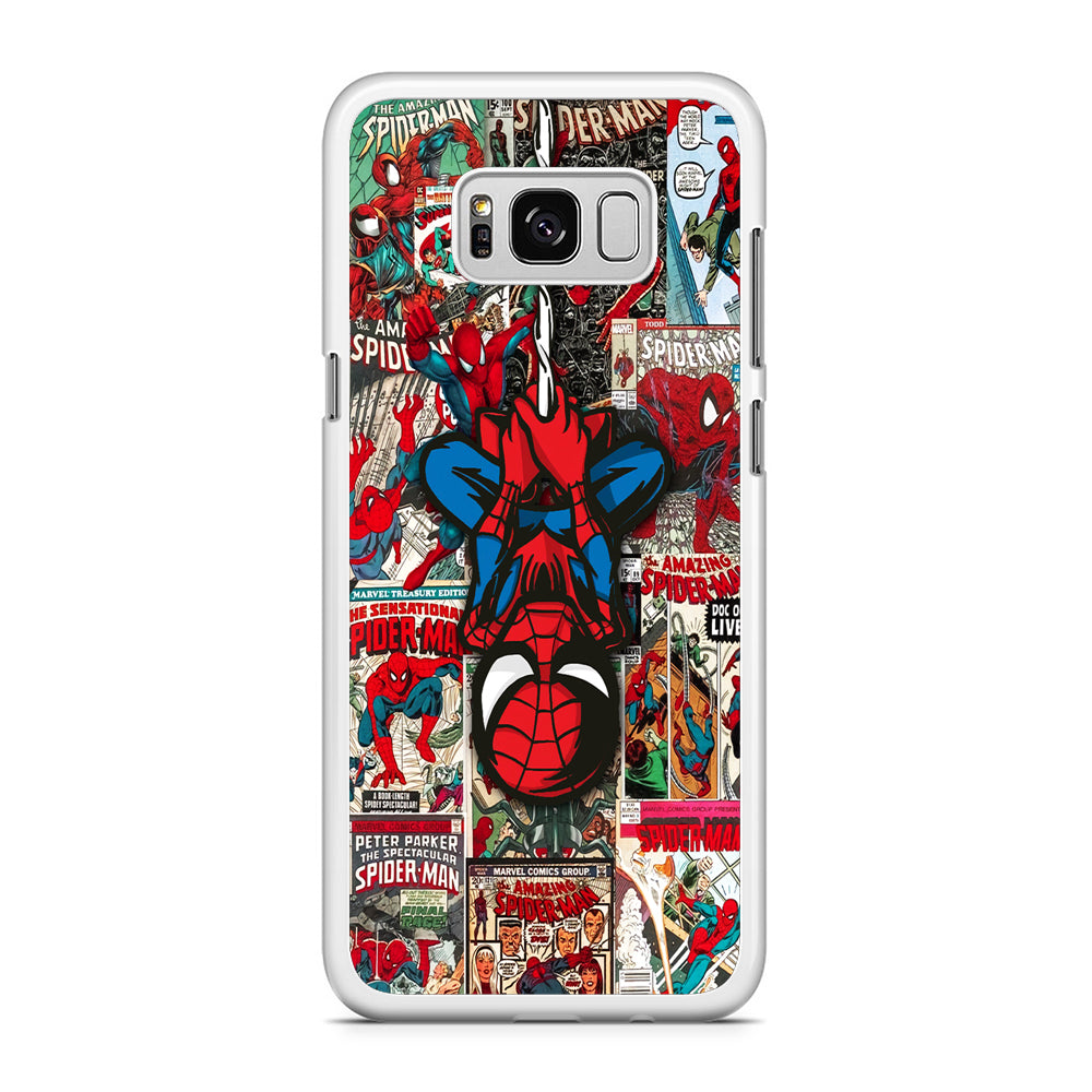 Spiderman Hanging Mode Samsung Galaxy S8 Case