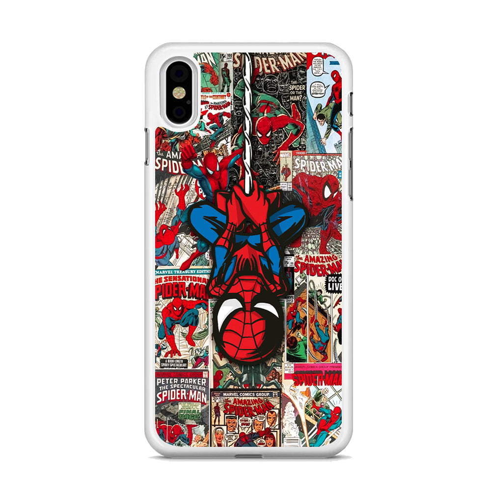 Spiderman Hanging Mode iPhone XS MAX Case