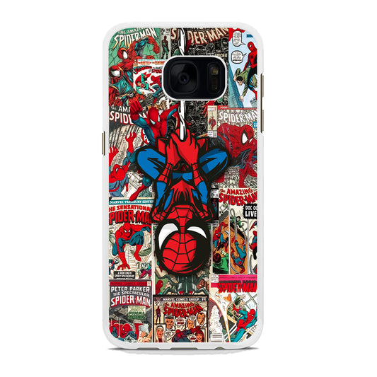Spiderman Hanging Mode Samsung Galaxy S7 Edge Case