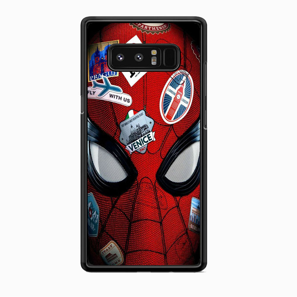 Spiderman Head Full Stickers Samsung Galaxy Note 8 Case