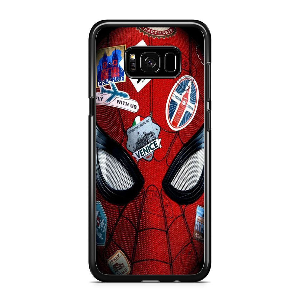 Spiderman Head Full Stickers Samsung Galaxy S8 Case