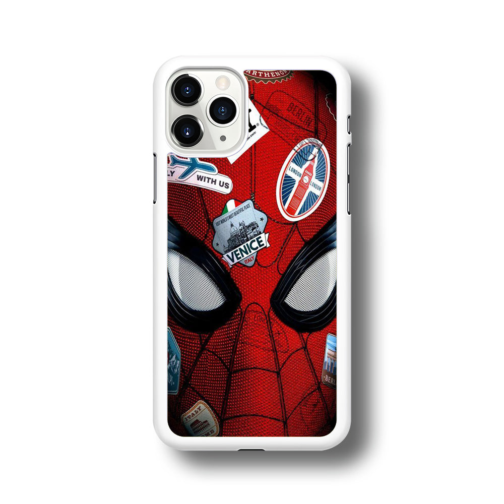 Spiderman Head Full Stickers iPhone 11 Pro Max Case