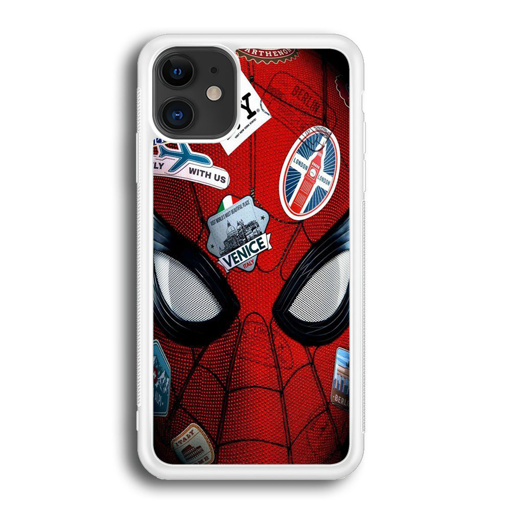 Spiderman Head Full Stickers iPhone 12 Case