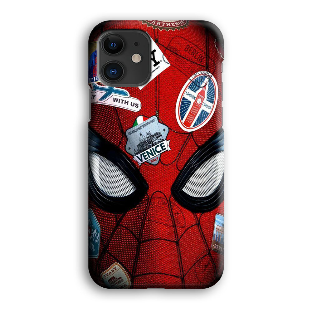 Spiderman Head Full Stickers iPhone 12 Case