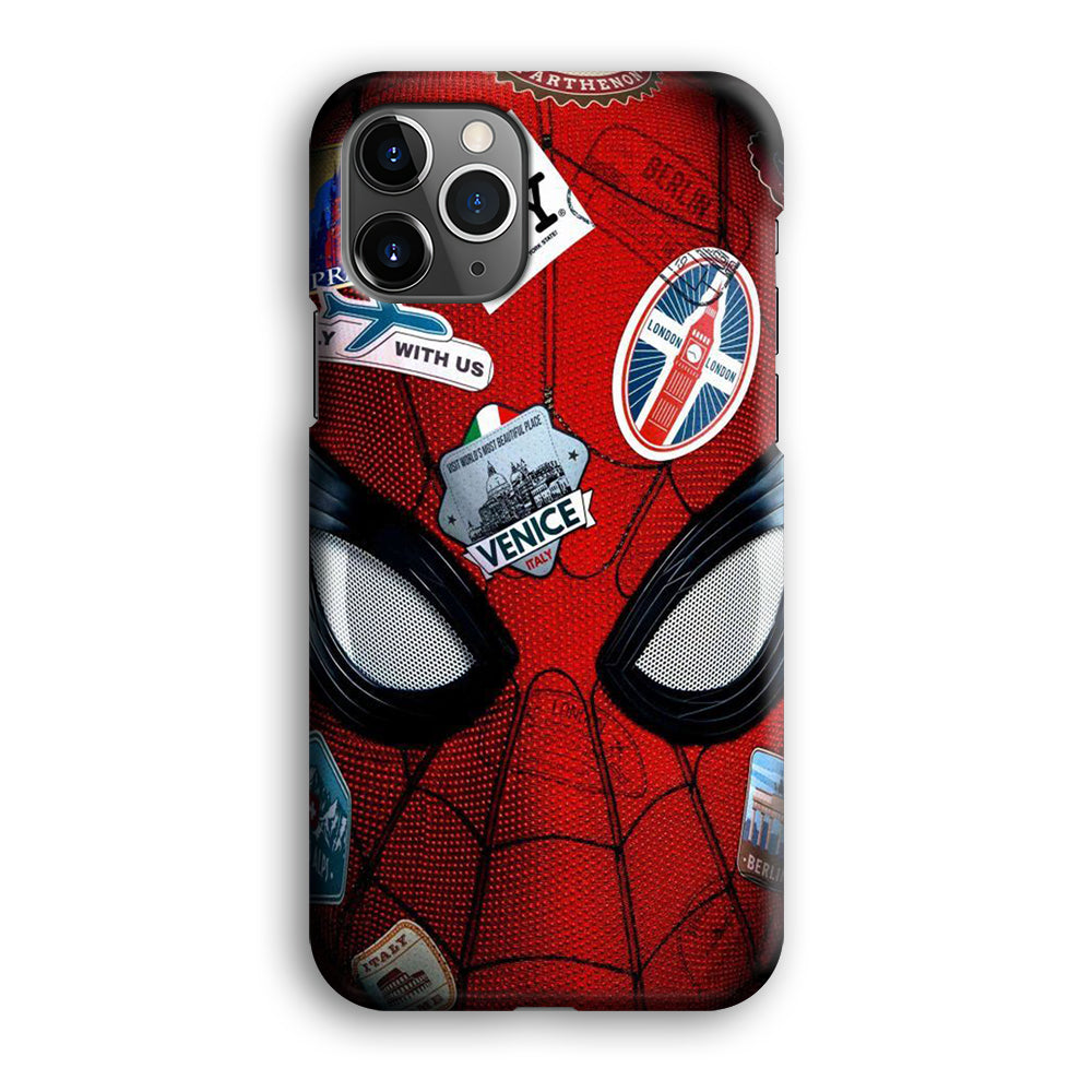 Spiderman Head Full Stickers iPhone 12 Pro Case