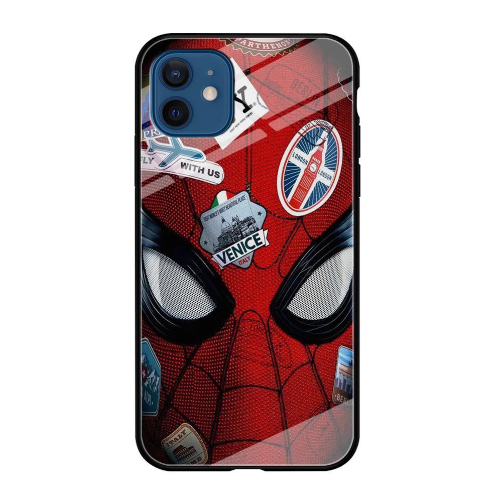 Spiderman Head Full Stickers iPhone 12 Case