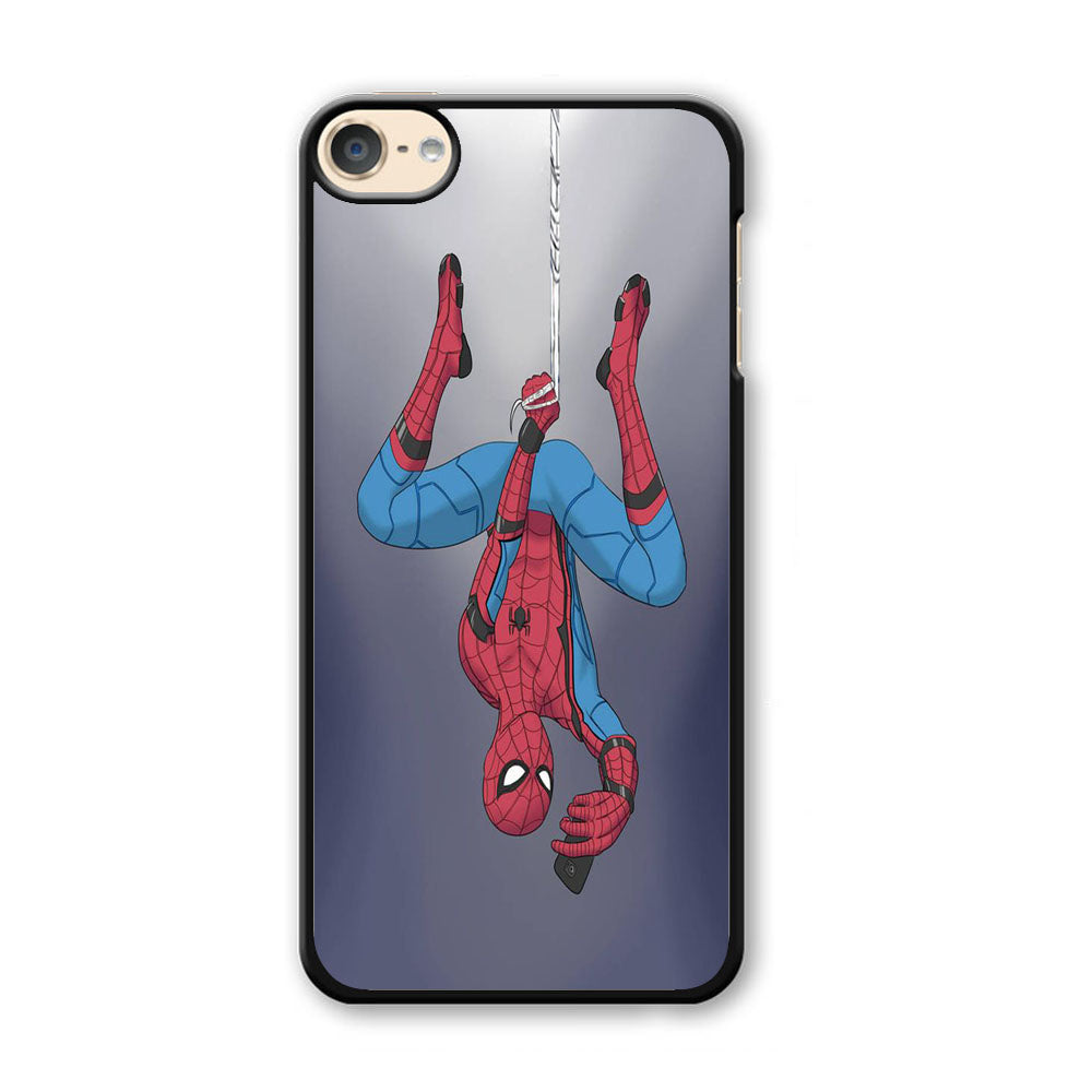 Spiderman Selfie While Hanging iPod Touch 6 Case - Carneyforia