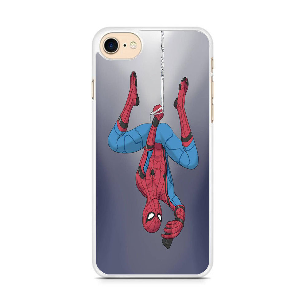 Spiderman Selfie While Hanging iPhone 8 Case