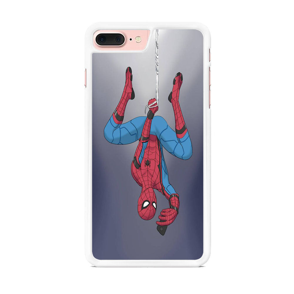 Spiderman Selfie While Hanging iPhone 7 Plus Case