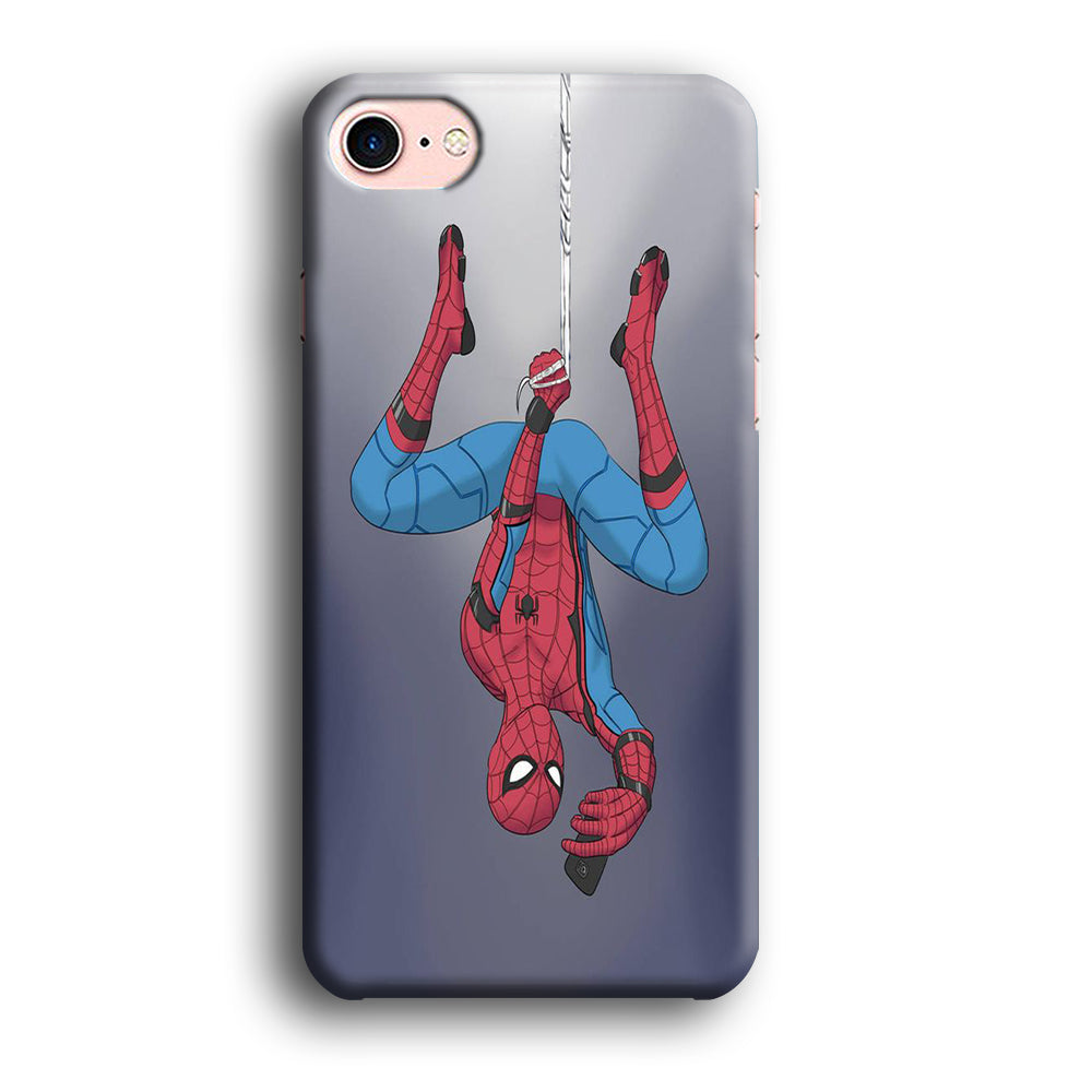 Spiderman Selfie While Hanging iPhone 8 Case