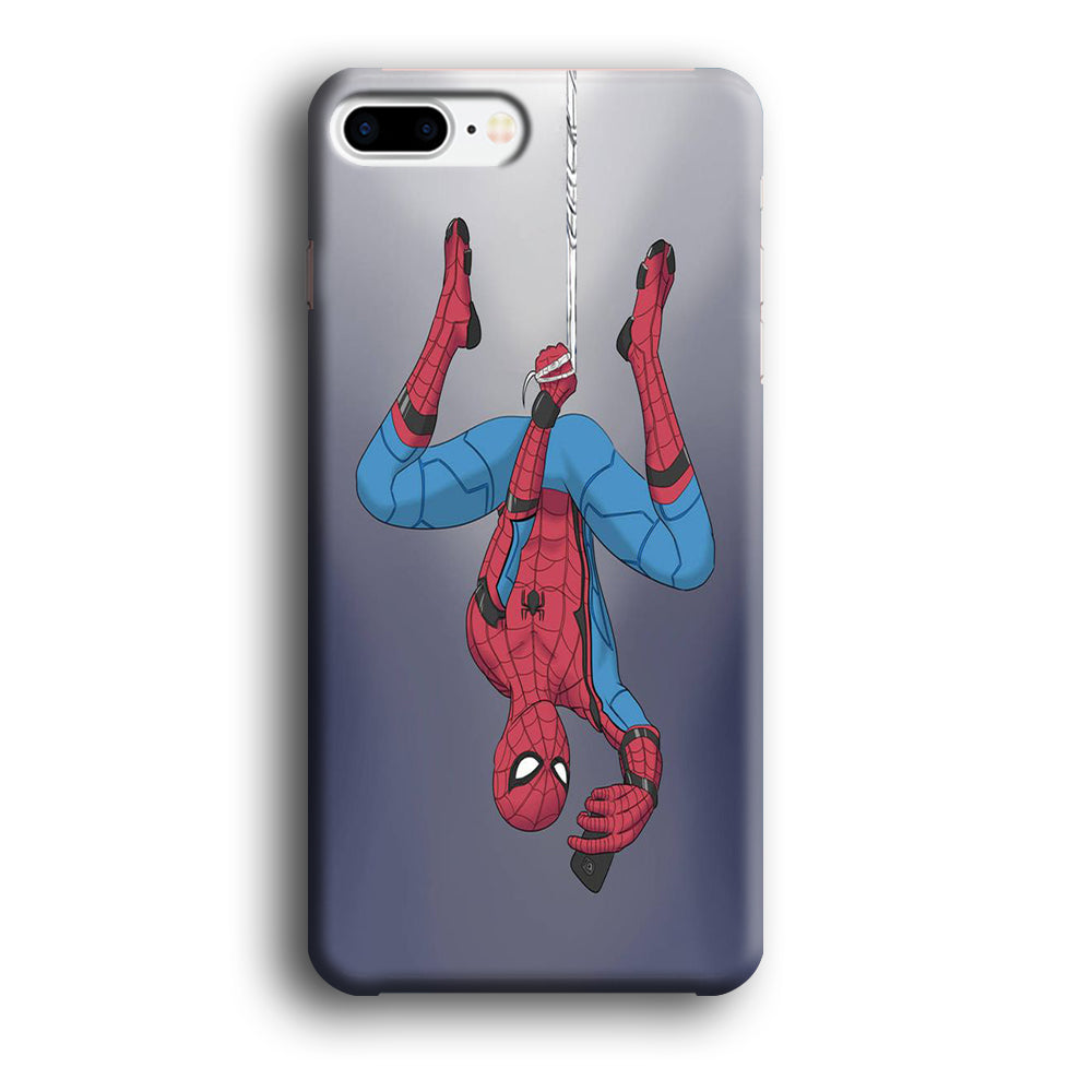 Spiderman Selfie While Hanging iPhone 7 Plus Case