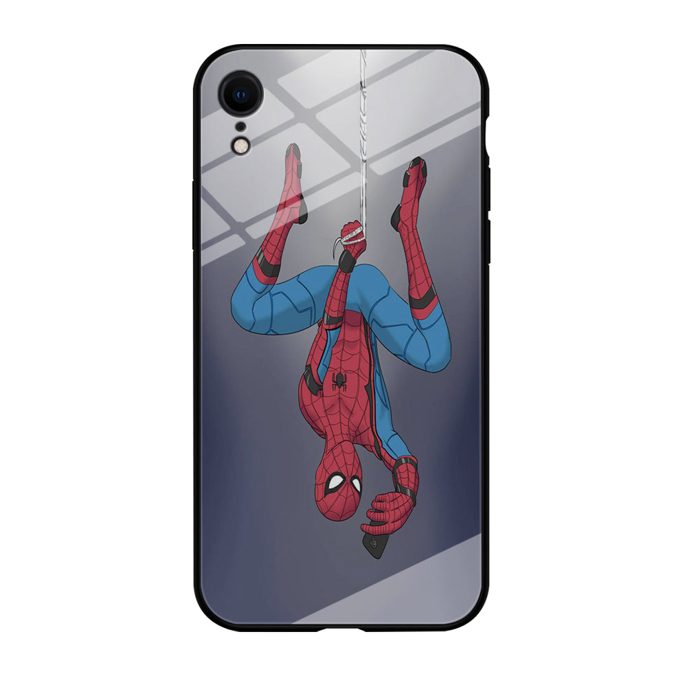 Spiderman Selfie While Hanging iPhone XR Case
