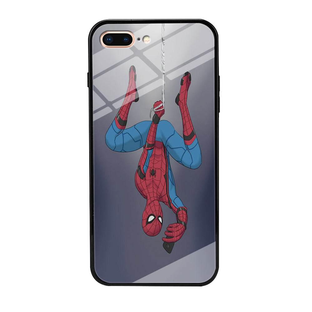 Spiderman Selfie While Hanging iPhone 7 Plus Case