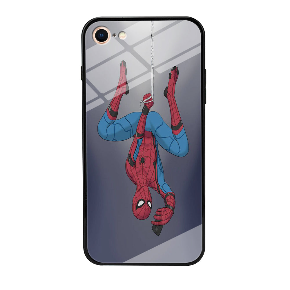 Spiderman Selfie While Hanging iPhone 8 Case