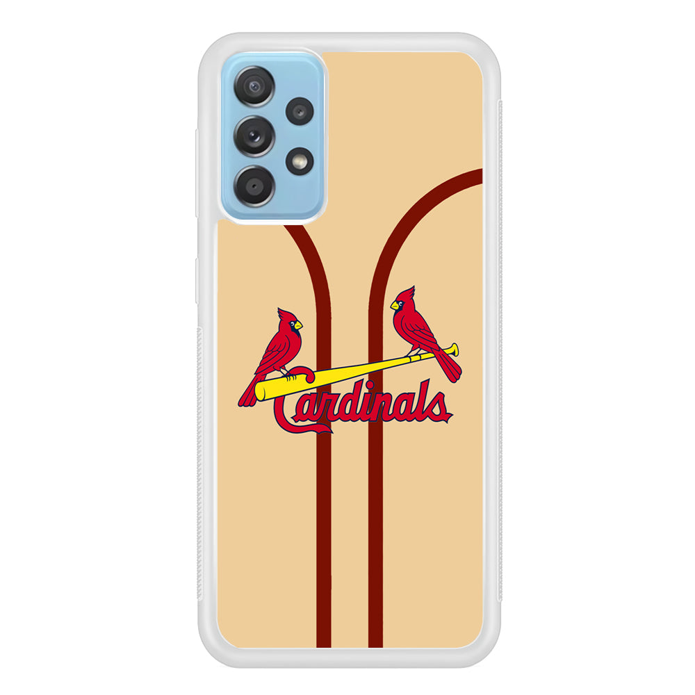 St Louis Cardinals Creammy Jersey Samsung Galaxy A52 Case