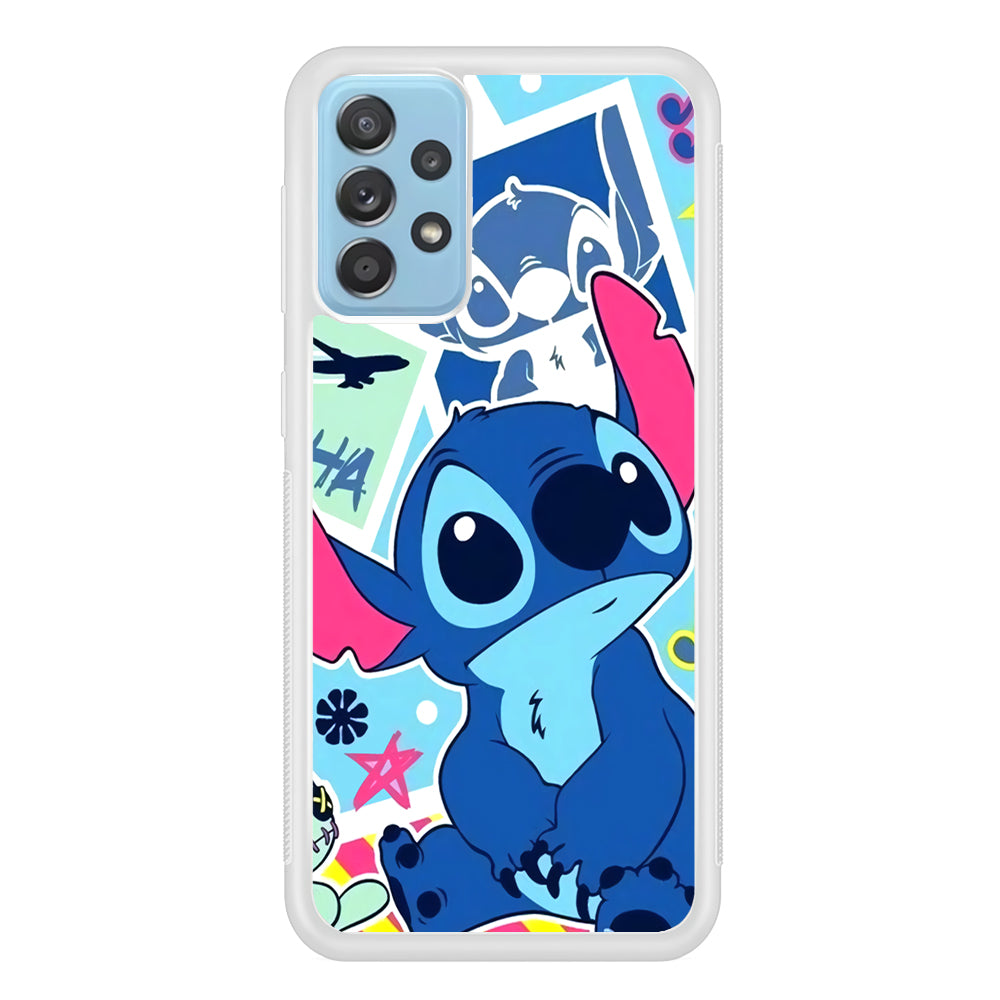 Stitch Cute Stare Samsung Galaxy A52 Case