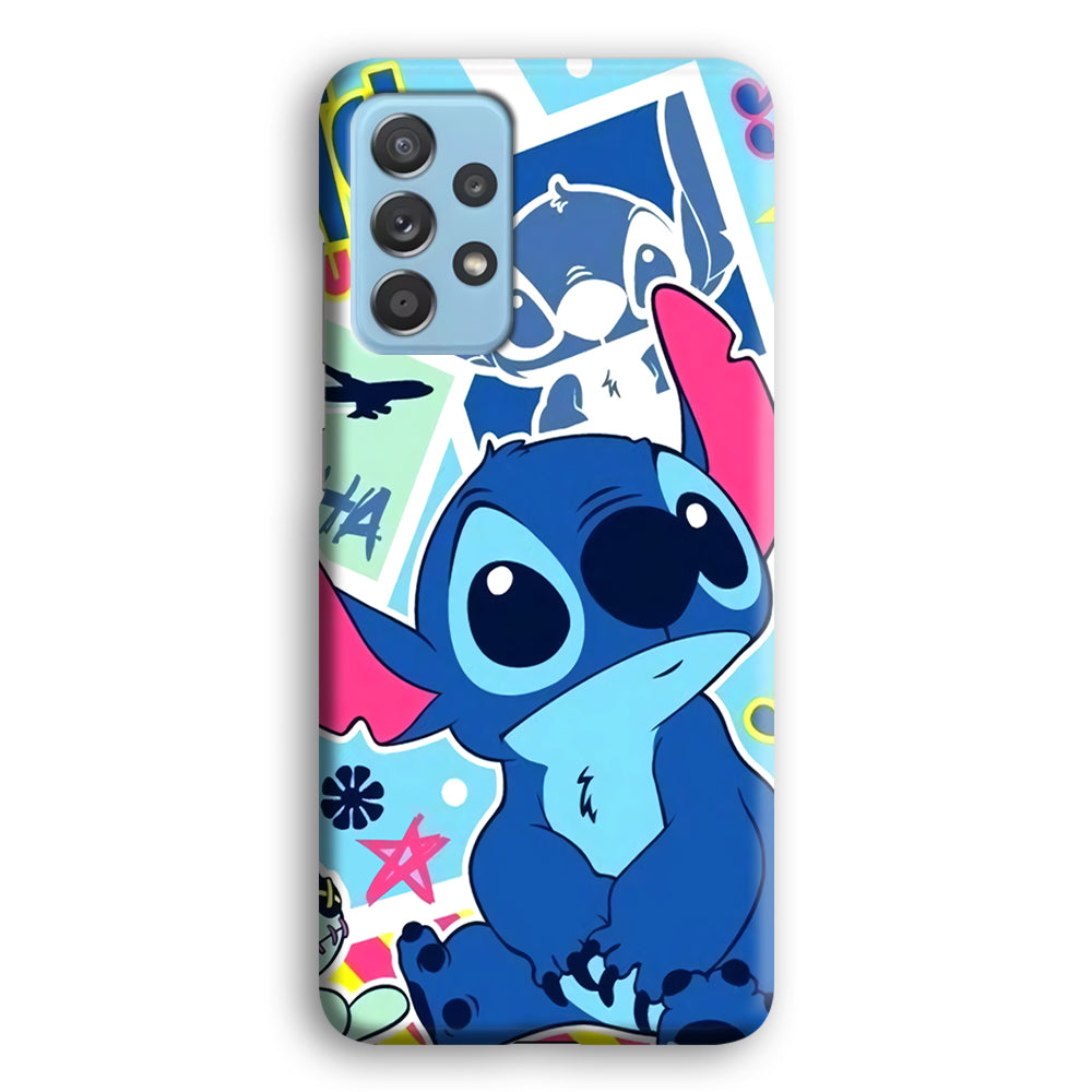 Stitch Cute Stare Samsung Galaxy A52 Case