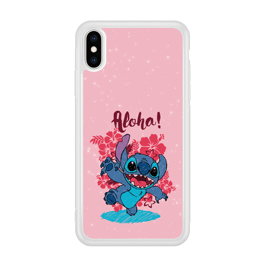 Stitch Paint Art iPhone X Case