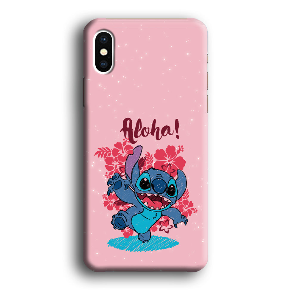 Stitch Paint Art iPhone X Case