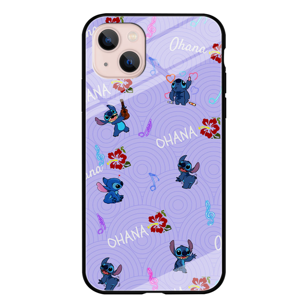 Stitch Patern Lovely Ohana iPhone 13 Case