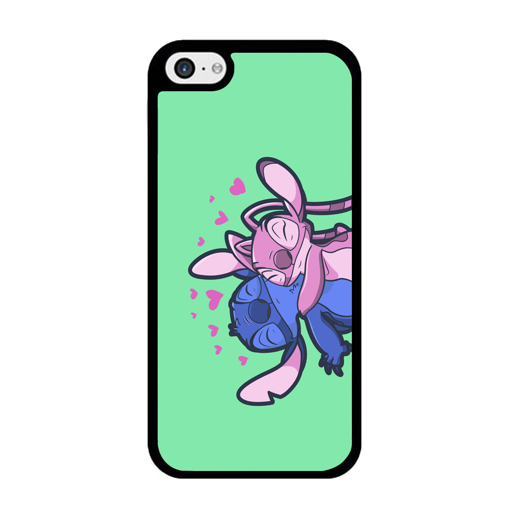 Stitch And Angel Huge Green Wallpaper iPhone 5 | 5s Case - Carneyforia