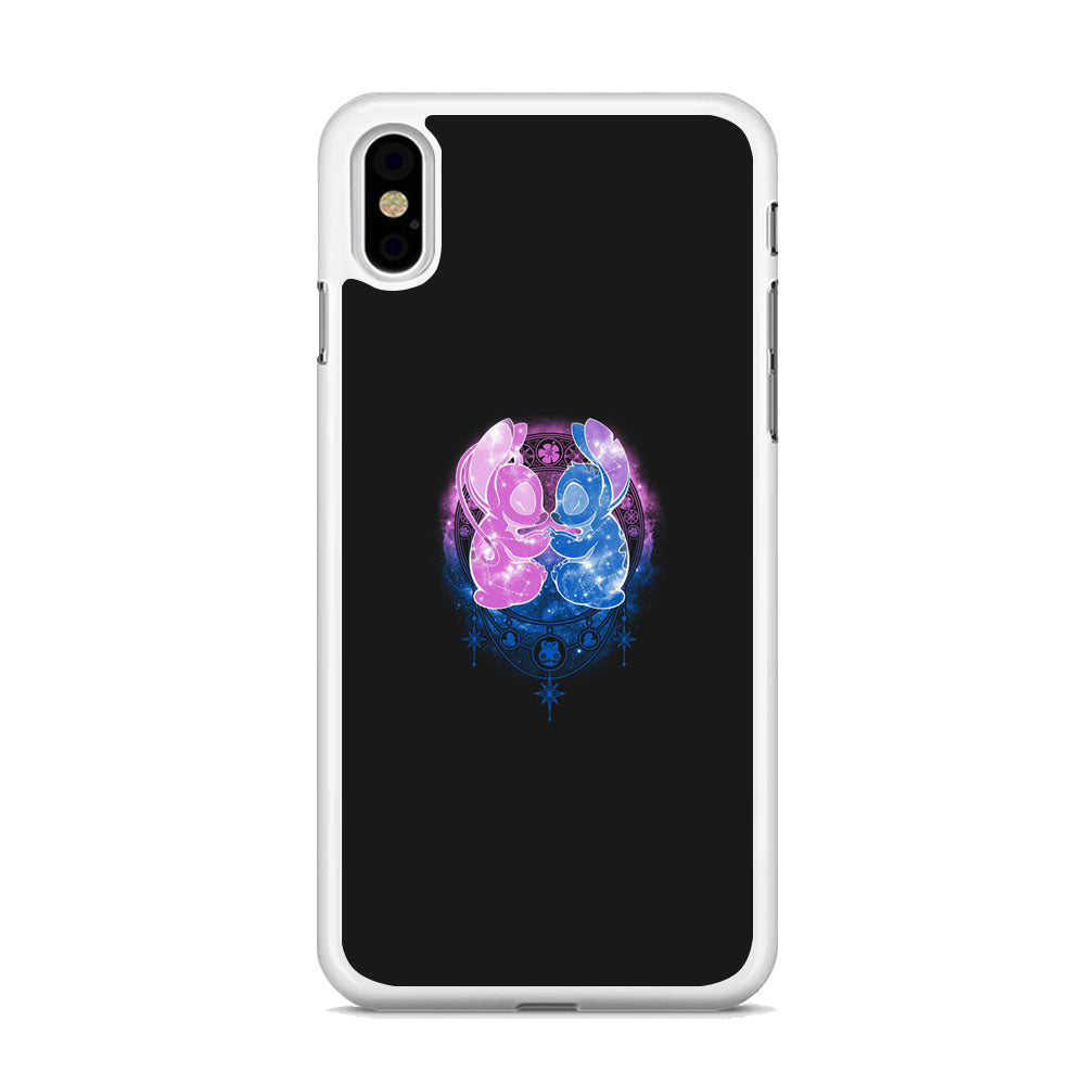 Stitch And Angel Yoga Style iPhone XS Case