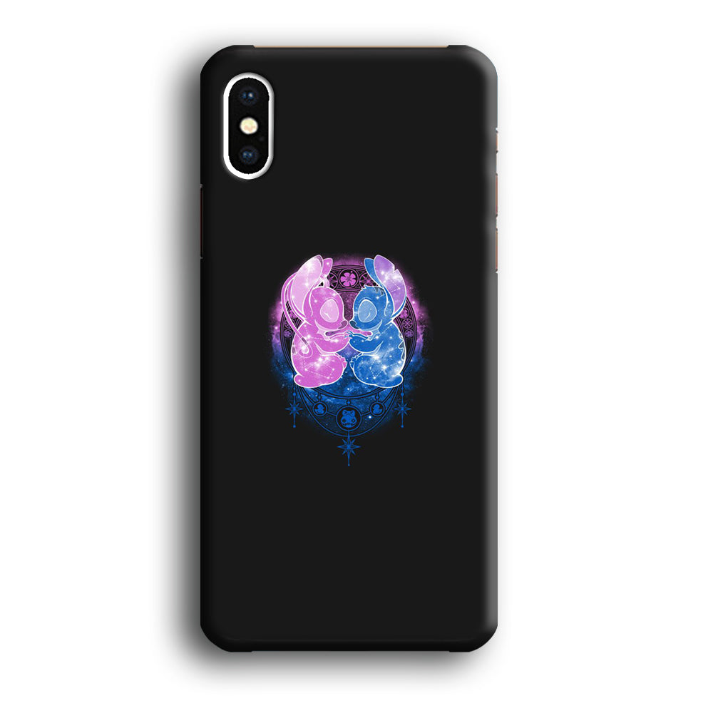 Stitch And Angel Yoga Style iPhone XS Case