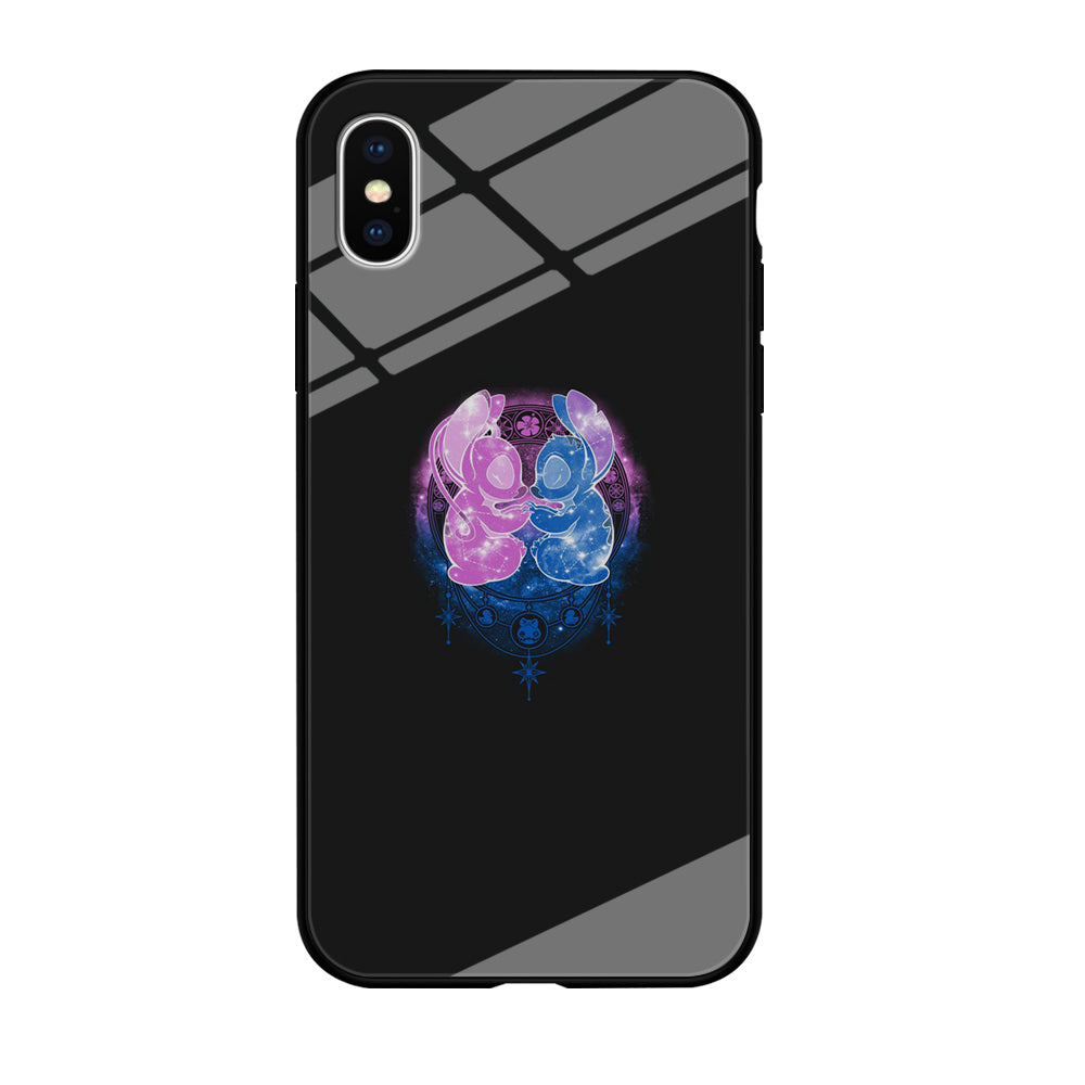 Stitch And Angel Yoga Style iPhone XS Case