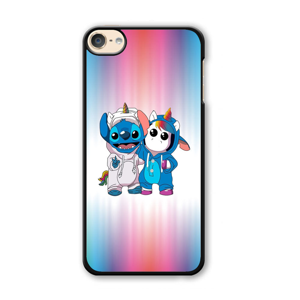 Stitch And Unicornio Soft Colour Gradation iPod Touch 6 Case - Carneyforia