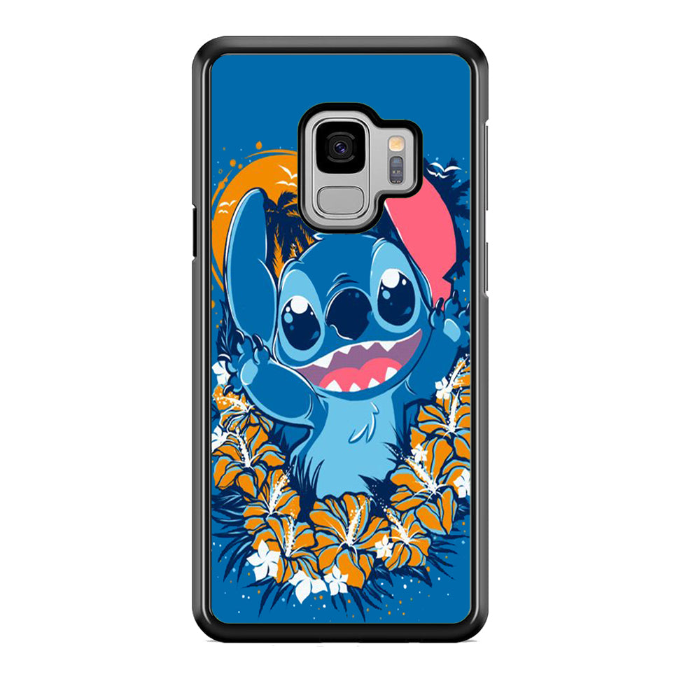 Stitch Blue Wallpaper Samsung Galaxy S9 Case Default Title