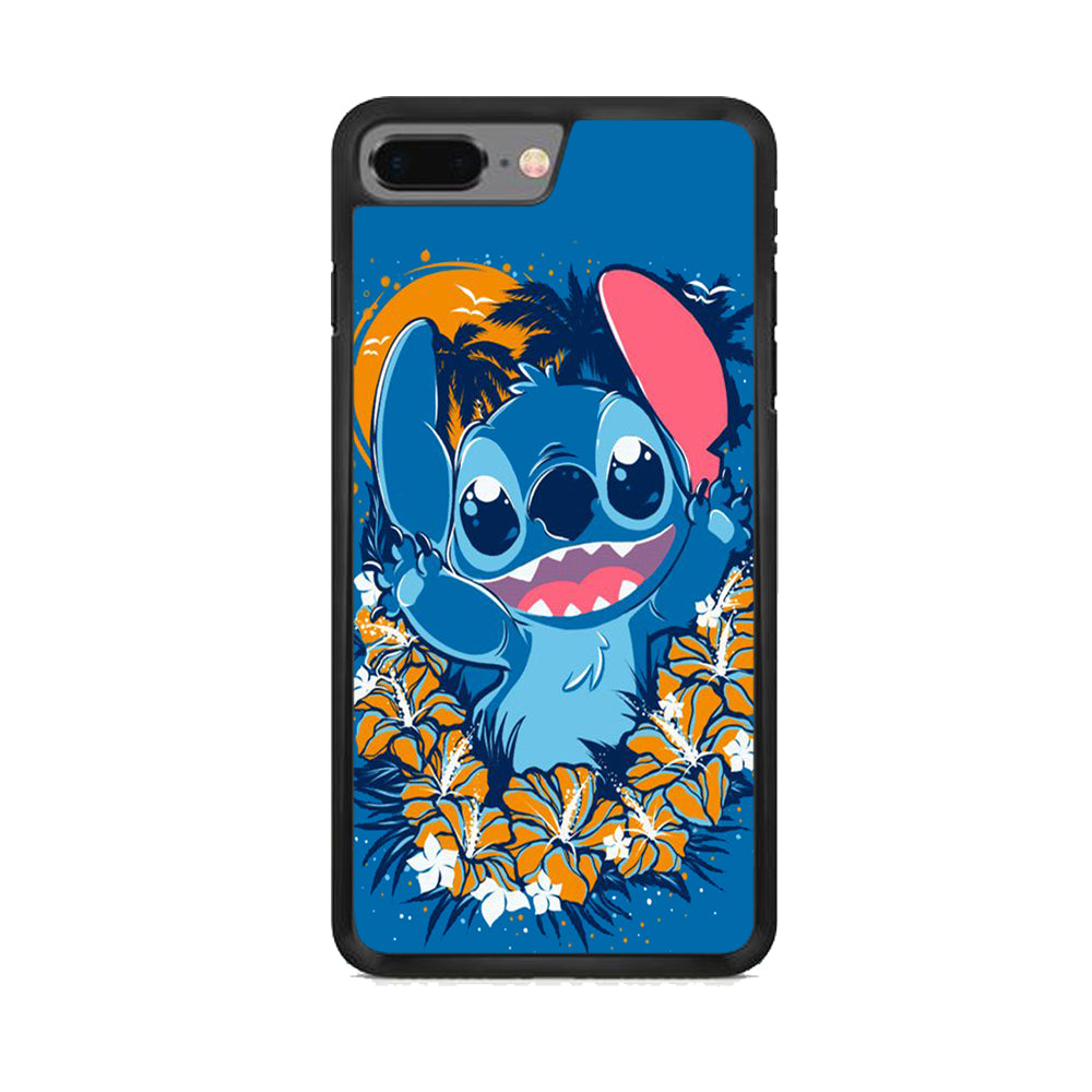 Stitch Blue Wallpaper iPhone 8 Plus Case