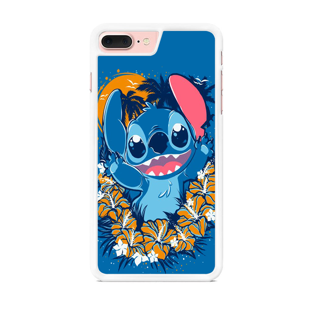 Stitch Blue Wallpaper iPhone 8 Plus Case