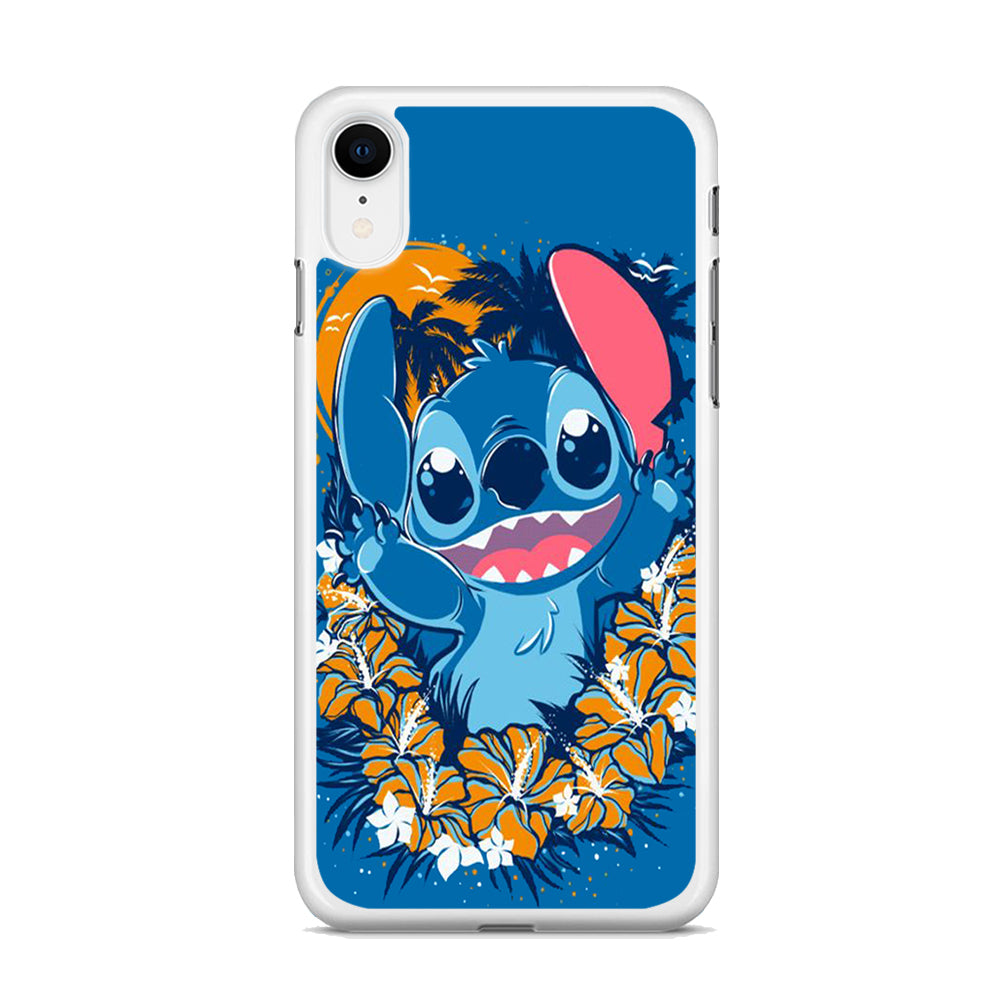 Stitch Blue Wallpaper iPhone XR Case