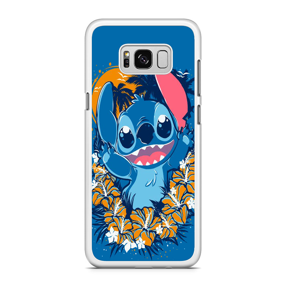 Stitch Blue Wallpaper Samsung Galaxy S8 Case