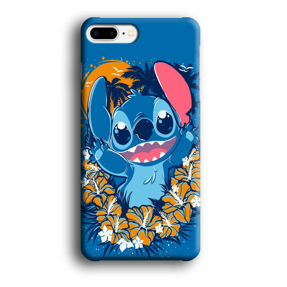 Stitch Blue Wallpaper iPhone 8 Plus Case
