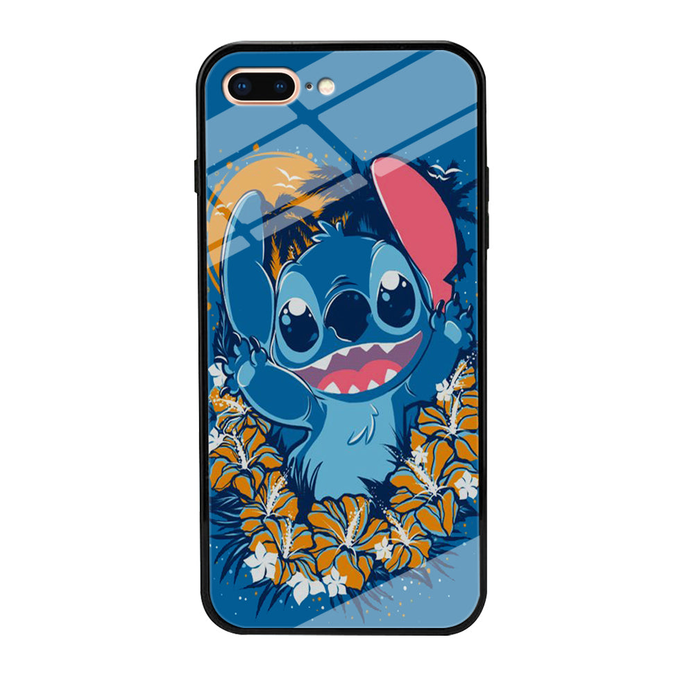 Stitch Blue Wallpaper iPhone 8 Plus Case