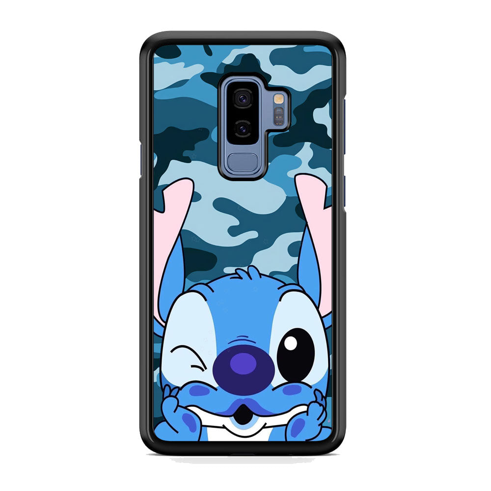Stitch Blue in Camouflage Samsung Galaxy S9 Plus Case