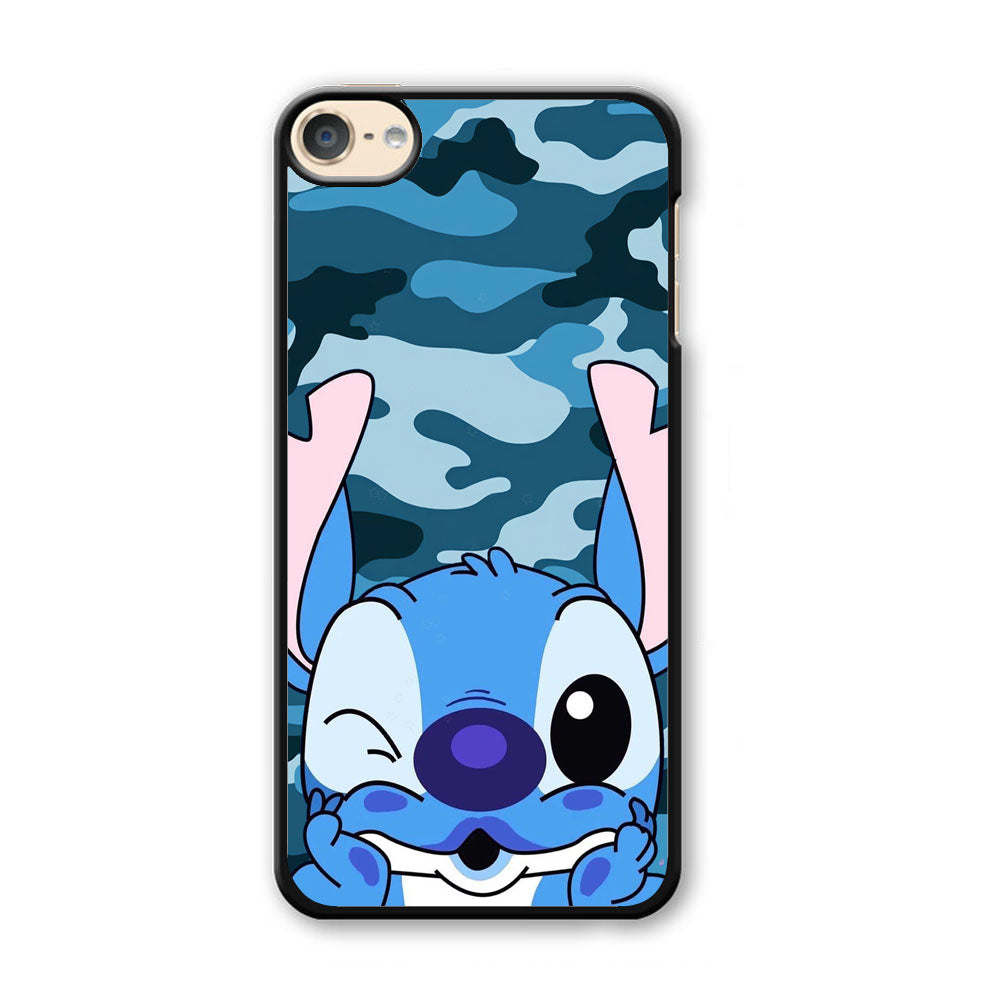 Stitch Blue in Camouflage iPod Touch 6 Case - Carneyforia
